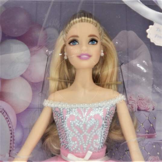 Mattel Birthday Wishes Barbie Signature Doll 2016 DVP49 In Original Box image number 2