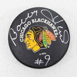 HOF Bobby Hull Autographed Hockey Puck Chicago Blackhawks alternative image