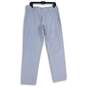 J. Crew Womens Blue White Striped Flat Front Slash Pocket Ankle Pants Size 33X30 image number 1