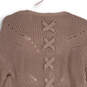 NWT Womens Pink Knitted Long Sleeve Open Front Cardigan Sweater Size S image number 4