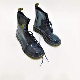 Dr. Martens Black Patent Lamper Boots IOB Size 8