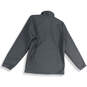 Womens Black Long Sleeve Pockets Mock Neck Full-Zip Jacket Size Small image number 2