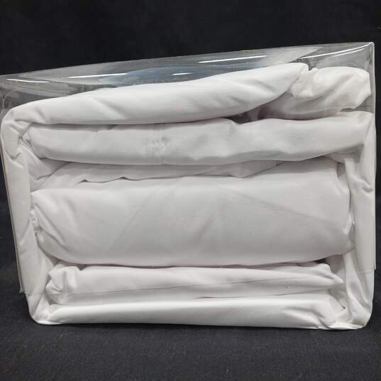 Malouf Woven Microfiber White Bedsheet Set IOB Universal Fit image number 10