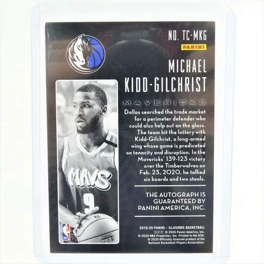 2019-20 Michael Kidd-Gilchrist Panini Illusions Trophy Collection Signatures image number 4