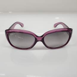 Ray-Ban RB4101 Jackie Ohh Transparent Purple Frame Sunglasses alternative image