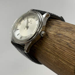 Designer Bulova C8337042 Silver-Tone Stainless Steel Dial Quartz Wristwatch