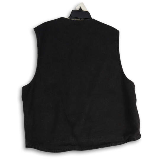 NWT Mens Black Sandstone Rugged Sleeveless Full-Zip Vest Size 2XL image number 2