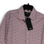 NWT Mens Multicolor Animal Print Long Sleeve Collared Button-Up Shirt Sz M image number 3