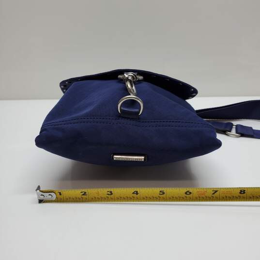 Rebecca Minkoff Blue Nylon Shell Flap Crossbody Bag image number 5