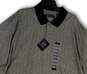 NWT Mens Gray Geometric Short Sleeve Spread Collar Polo Shirt Size XXL/XXG image number 3