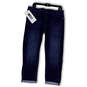 NWT Womens Blue Denim Medium Wash Stretch Slim Boyfriend Jeans Size 10 image number 1