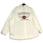 Genuine MotorClothes Harley Davidson Mens White Button-Up Shirt Size 4XL image number 2