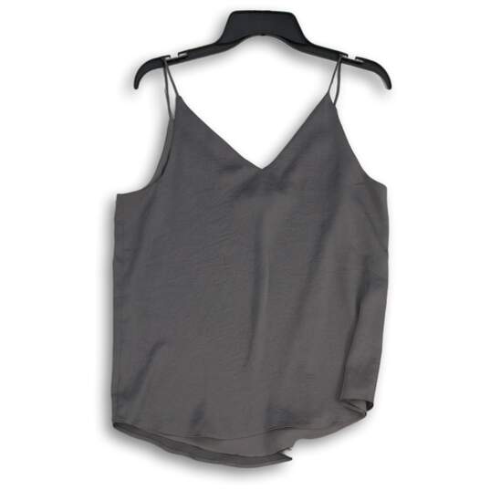 Express Womens Gray V-Neck Sleeveless Spaghetti Strap Pullover Blouse Top Size M image number 2