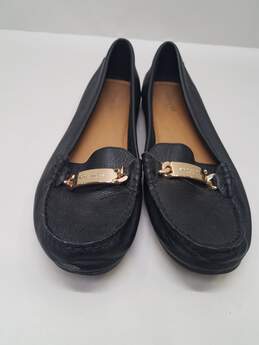 Coach Leather Olive Penny Loafers Black 9.5