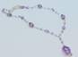 Doug Paulus 925 Faceted Amethyst Lariat Necklace 20.0g image number 3