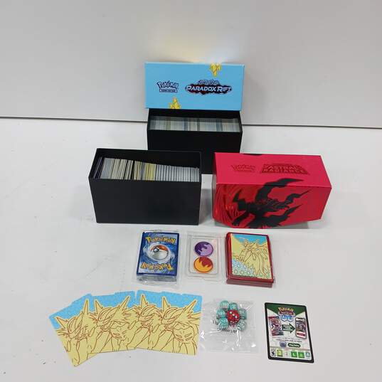 Pair Of Pokémon Boxes With Trading Cards image number 1