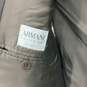 Armani Collezioni Mens Gray Brown Blazer & Pant 2 Piece Suit Set Size 46R w/COA image number 4