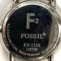Designer Fossil ES-1356 Rhinestone Dial Stainless Steel Analog Wristwatch image number 4