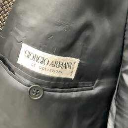 Giorgio Armani Mens Gray Long Sleeve Peak Lapel Double Breasted Blazer 58 w/ COA alternative image