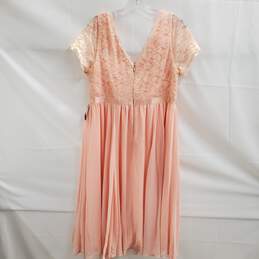 Torrid Blush Pink Short Sleeve Sequin Lace Midi Dress NWT Size 16 alternative image
