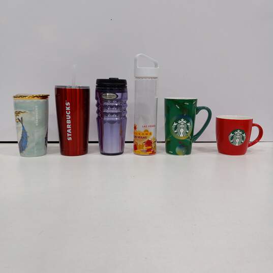 Bundle of Assorted 6  Starbucks Cups image number 2