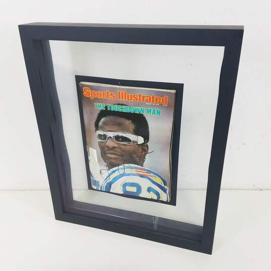 Vintage Sports Illustrated Cover Signed by San Diego Charger John Jefferson in Frame/Shadow Box image number 5
