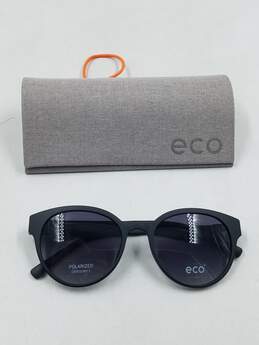 eco eyewear Avala Black Sunglasses