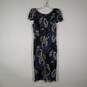 NWT Womens Floral Round Neck Short Sleeve Sheath Dress Size 0 image number 1