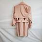 Topshop Blush Pink Belted Trench Coat WM Size 6 NWT image number 2