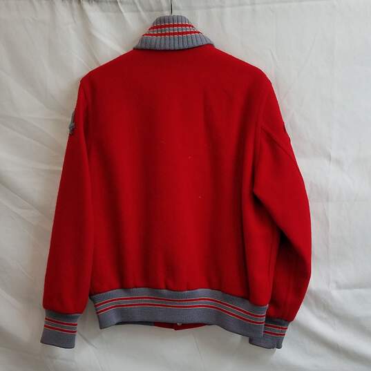 Lasley Knitting Co. Wool Lettermans Varsity Jacket Men's Size 42 image number 2