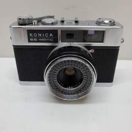 Konica EE-Matic Deluxe Rangefinder 35mm Film Camera 40mm f2.8 Lens & Leather Case alternative image