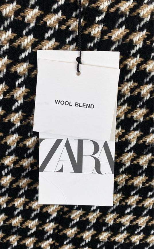 Zara Women Brown Tweed Blazer S image number 6