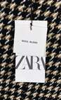 Zara Women Brown Tweed Blazer S image number 6