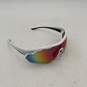 Rawlings Mens White Half Rim Sport Sunglasses With Multicolor Reflector Lenses image number 1