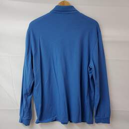 Lacoste Blue Polo Long Sleeve Cotton Causal Collared Shirt Men's 7 alternative image
