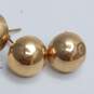 14K Gold Dome Post Earring Bundle 2pcs 1.7g DAMAGED image number 2