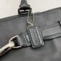 Coach Womens Black Leather Double Strap Bottom Stud Bag Charm Tote Bag image number 5