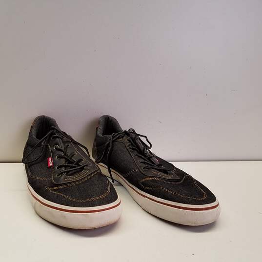 Levi's Denim Lace Up Low Top Sneakers Dark Blue 12 image number 3