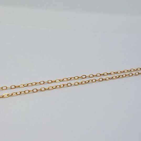 Speidel 14k Gold Cross Pendant Necklace 1.1g image number 2