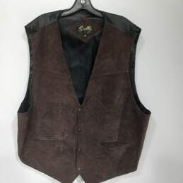 Men’s Vintage Scully Leather Dress Vest Sz 4XL