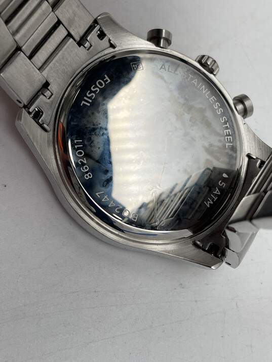 Mens Sullivan Silver-Tone Stainless Steel Chronograph Quartz Wristwatch image number 5