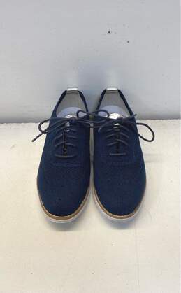 Cole Haan Knit OG Grand Knit Navy Blue Wingtip Oxford Shoes Women's Size 5.5 B alternative image