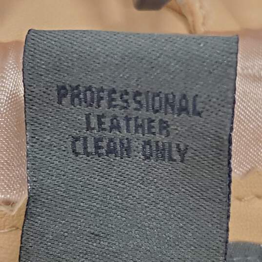 John Paul Women Brown Leather Blazer XL NWT image number 4