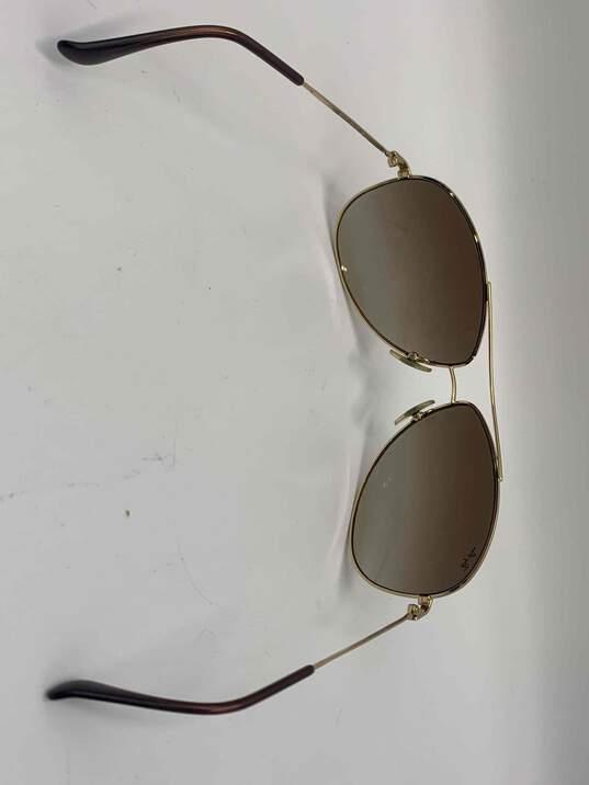 Mens Gold-Tone RB3293 Metal Frame Polarized Aviator Sunglasses W-0557527-A image number 2