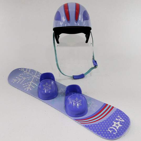 2008 American Girl Doll Snowboard Set W/ Helmet image number 1