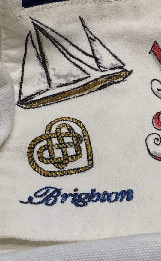 Brighton Nautical Canvas Tote Bag image number 4