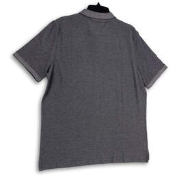 NWT Mens Gray Heather Spread Collar Short Sleeve Casual Polo Shirt Size XL alternative image