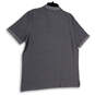 NWT Mens Gray Heather Spread Collar Short Sleeve Casual Polo Shirt Size XL image number 2