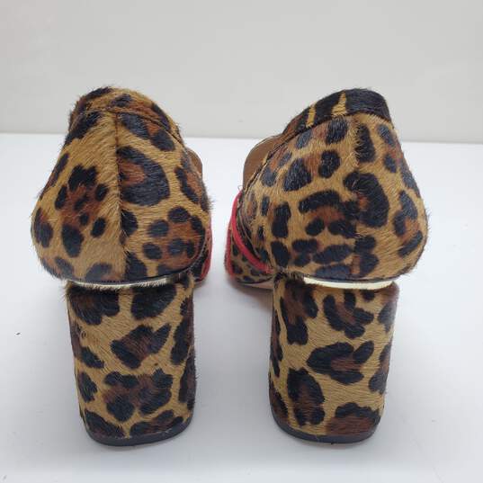 Antonio Melani Women's Leopard Plaid Loafer Heels Size 6M image number 3