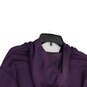 Womens Purple Regular Fit Pockets Long Sleeve Pullover Hoodie Size XS image number 4